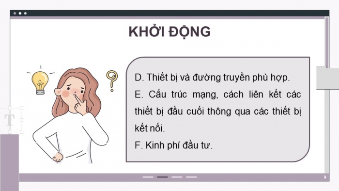 Giáo án điện tử Khoa học máy tính 12 kết nối Bài 24: Sơ bộ về thiết kế mạng