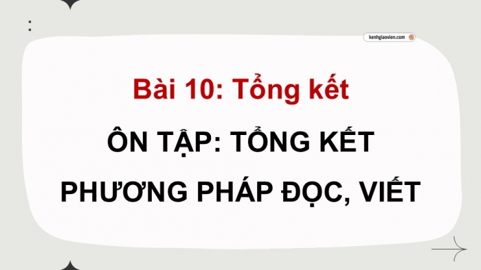 Giáo án PPT dạy thêm Ngữ văn 12 Cánh diều bài 10: Tổng kết phương pháp đọc, viết, nói và nghe