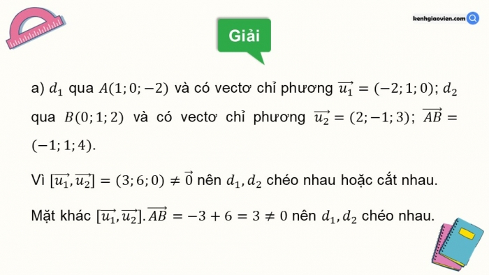 Giáo án PPT dạy thêm Toán 12 cánh diều Bài 2: Phương trình đường thẳng