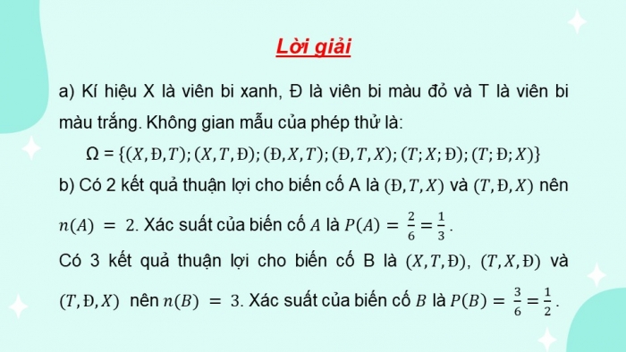 Giáo án PPT dạy thêm Toán 9 Chân trời bài 2: Xác suất của biến cố