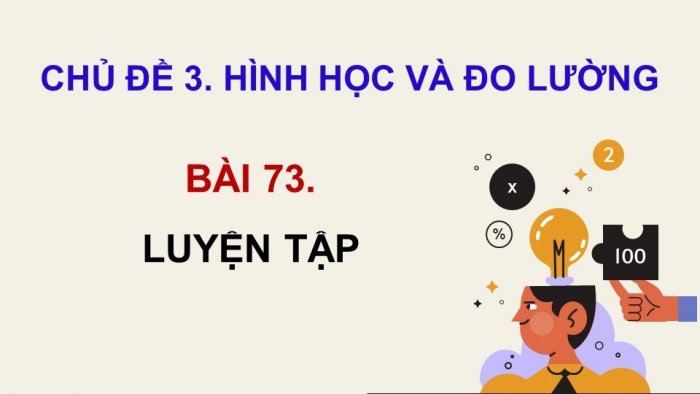 Giáo án PPT dạy thêm Toán 5 Cánh diều bài 73: Luyện tập