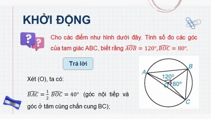 Giáo án PPT dạy thêm Toán 9 Kết nối bài 27: Góc nội tiếp