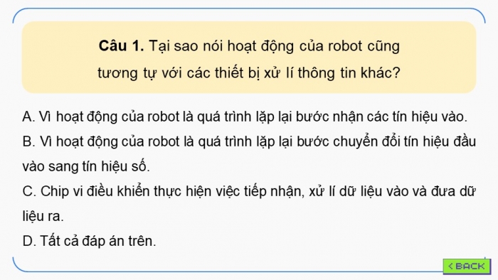 Giáo án điện tử chuyên đề Khoa học máy tính 10 kết nối Bài 8: Thực hành Kiểm tra tình trạng hoạt động của robot