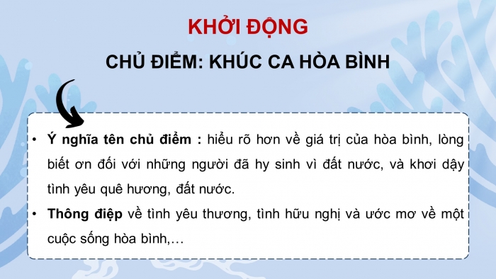 Giáo án điện tử Tiếng Việt 5 chân trời Bài 1: Vì đại dương trong xanh