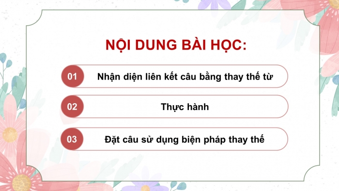 Giáo án điện tử Tiếng Việt 5 chân trời Bài 4: Liên kết các câu trong đoạn văn bằng cách thay thế từ ngữ