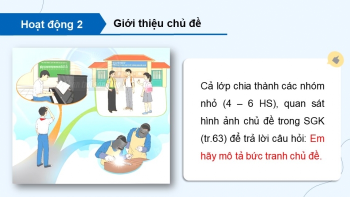 Giáo án điện tử Hoạt động trải nghiệm 9 chân trời bản 2 Chủ đề 8 Tuần 31