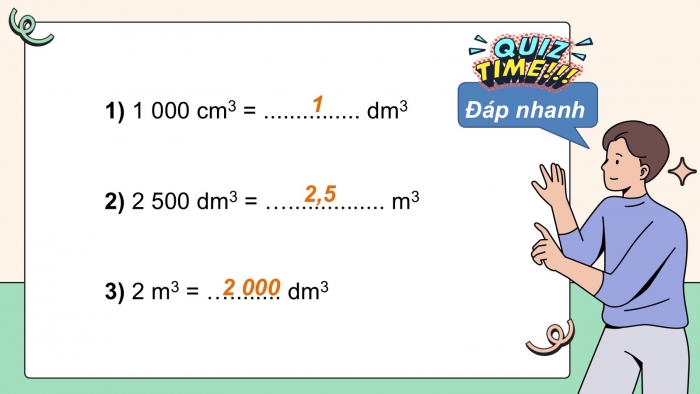 Giáo án PPT dạy thêm Toán 5 Cánh diều bài 64: Mét khối