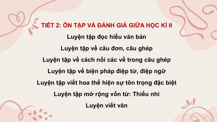 Giáo án PPT dạy thêm Tiếng Việt 5 cánh diều Bài 15: Ôn tập giữa học kì II (Tiết 2)