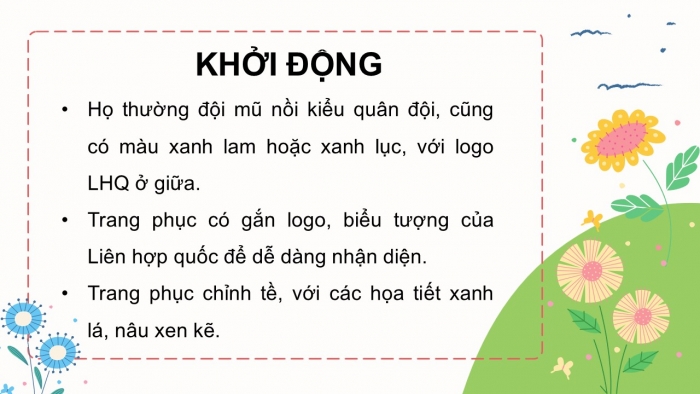 Giáo án PPT dạy thêm Tiếng Việt 5 cánh diều Bài 18: Cô gái mũ nồi xanh, Luyện tập liên kết câu bằng từ ngữ nối