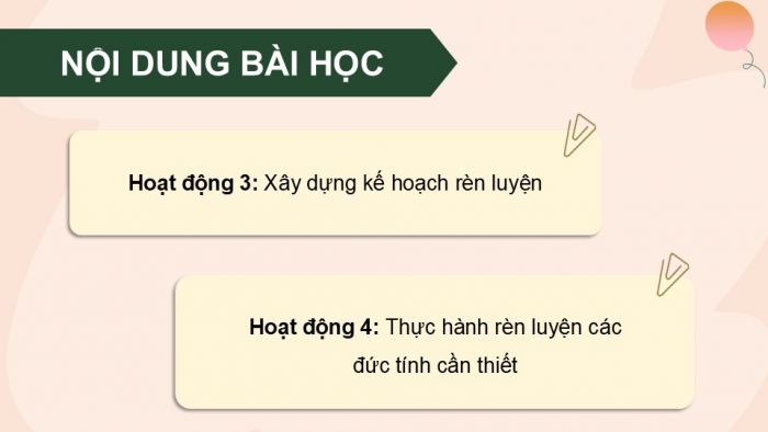 Giáo án điện tử Hoạt động trải nghiệm 5 cánh diều Chủ đề 9: Thích ứng với môi trường học tập mới - Tuần 34