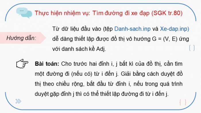 Giáo án điện tử chuyên đề Khoa học máy tính 12 kết nối Bài 17: Thực hành duyệt đồ thị tổng hợp