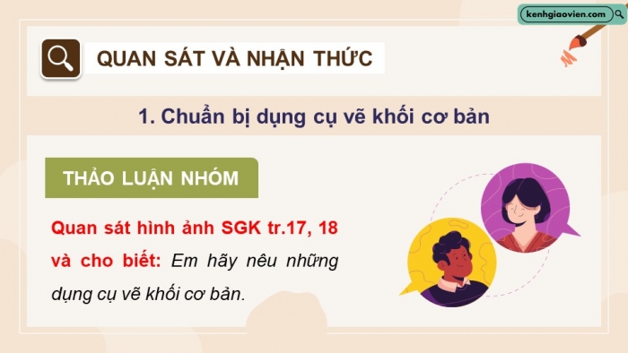 Giáo án điện tử chuyên đề Mĩ thuật 10 kết nối Bài 2: Thực hành vẽ khối cơ bản