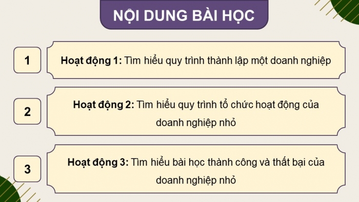 Giáo án điện tử chuyên đề Kinh tế pháp luật 10 kết nối Bài 5: Tổ chức, hoạt động của doanh nghiệp nhỏ