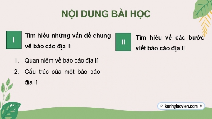 Giáo án điện tử chuyên đề Địa lí 10 kết nối CĐ 3: Phương pháp viết báo cáo địa lí