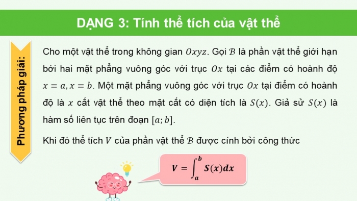 Giáo án PPT dạy thêm Toán 12 cánh diều Bài 4: Ứng dụng hình học của tích phân (P2)