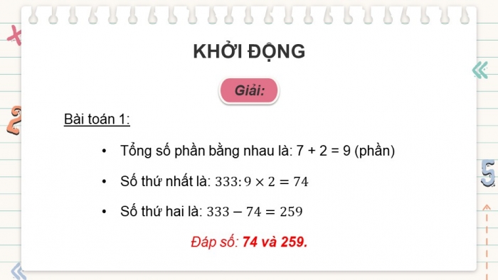 Giáo án PPT dạy thêm Toán 5 Cánh diều bài 85: Ôn tập về tỉ số, tỉ số phần trăm