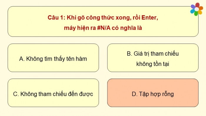 Giáo án điện tử chuyên đề Tin học ứng dụng 10 kết nối Bài 5: Thực hành tổng hợp và thống kê số liệu để quyết định báo giá