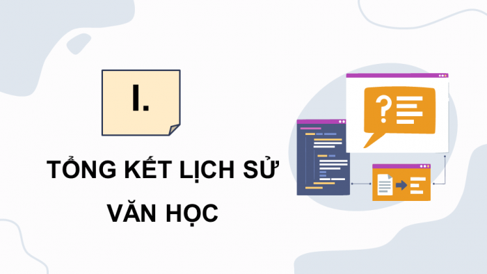 Giáo án điện tử Ngữ văn 12 cánh diều Bài 10: Tổng kết lịch sử văn học