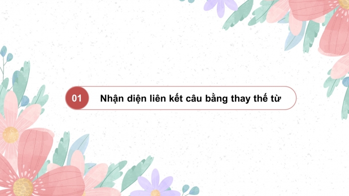 Giáo án điện tử Tiếng Việt 5 chân trời Bài 4: Liên kết các câu trong đoạn văn bằng cách thay thế từ ngữ