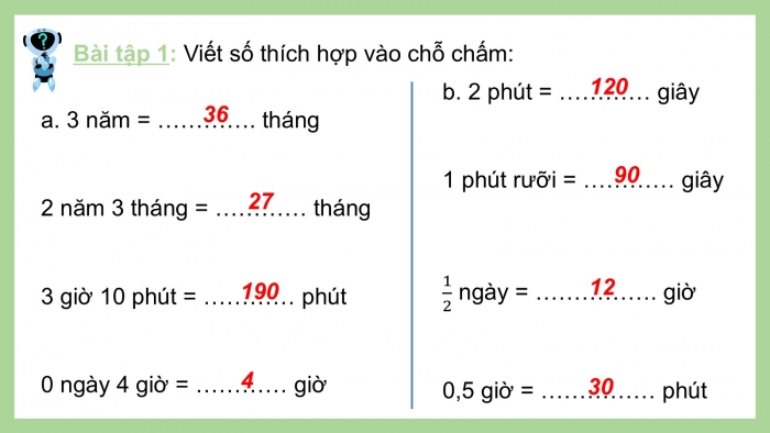 Giáo án PPT dạy thêm Toán 5 Cánh diều bài 68: Ôn tập về các đơn vị đo thời gian