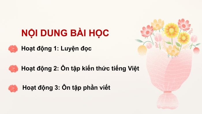 Giáo án PPT dạy thêm Tiếng Việt 5 cánh diều Bài 15: Ôn tập giữa học kì II (Tiết 1)