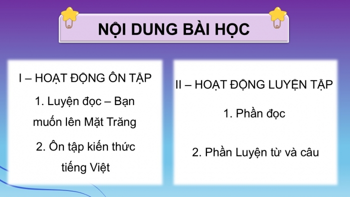 Giáo án PPT dạy thêm Tiếng Việt 5 cánh diều Bài 17: Bạn muốn lên Mặt Trăng?, Luyện tập liên kết câu bằng cách thay thế từ ngữ