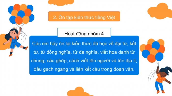 Giáo án PPT dạy thêm Tiếng Việt 5 Kết nối bài Ôn tập và Đánh giá cuối năm học (Tiết 2)