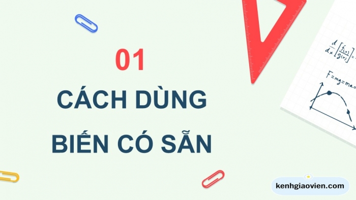 Giáo án điện tử Tin học 5 cánh diều Chủ đề F Bài 10: Các phép toán số học cơ bản và phép kết hợp