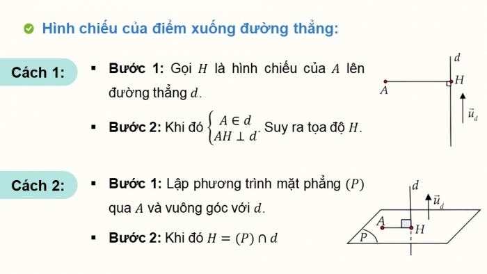 Giáo án PPT dạy thêm Toán 12 kết nối Bài 15: Phương trình đường thẳng trong không gian (P2)