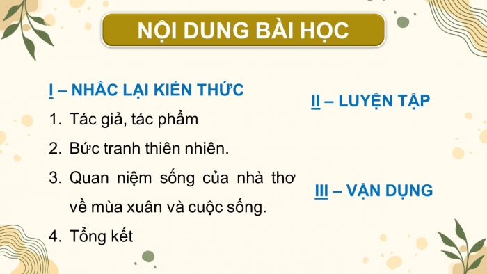 Giáo án PPT dạy thêm Ngữ văn 9 Chân trời bài 10: Mùa xuân chín (Hàn Mặc Tử)