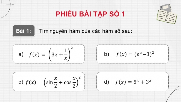 Giáo án PPT dạy thêm Toán 12 chân trời Bài tập cuối chương IV