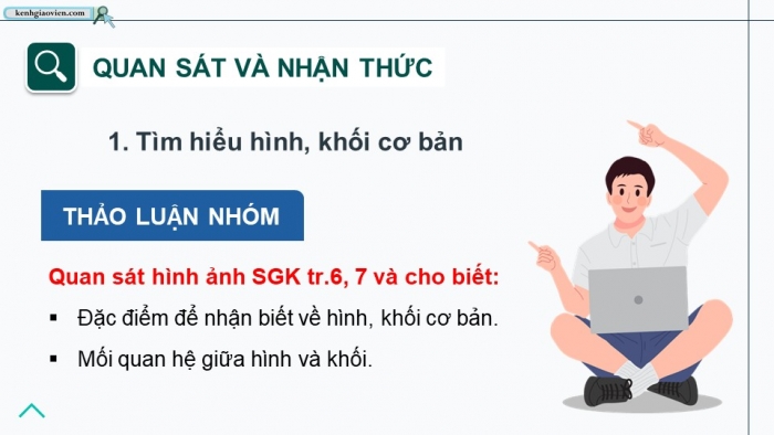 Giáo án điện tử chuyên đề Mĩ thuật 10 kết nối Bài 1: Yếu tố tạo hình trong nghiên cứu khối cơ bản