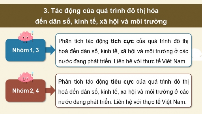 Giáo án điện tử chuyên đề Địa lí 10 chân trời CĐ 2: Đô thị hoá (P2)