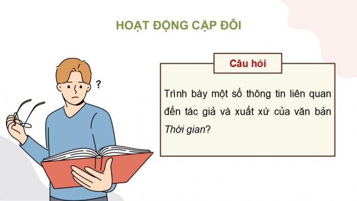 Giáo án PPT dạy thêm Ngữ văn 12 Cánh diều bài 8: Thời gian (Văn Cao)