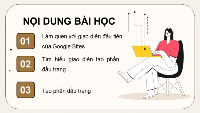 Giáo án điện tử Tin học ứng dụng 12 kết nối Bài 24: Xây dựng phần đầu trang web