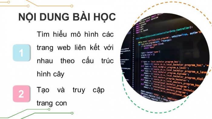 Giáo án điện tử Tin học ứng dụng 12 kết nối Bài 26: Liên kết và thanh điều hướng