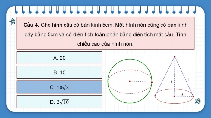 Giáo án PPT dạy thêm Toán 9 Chân trời bài tập cuối chương 10