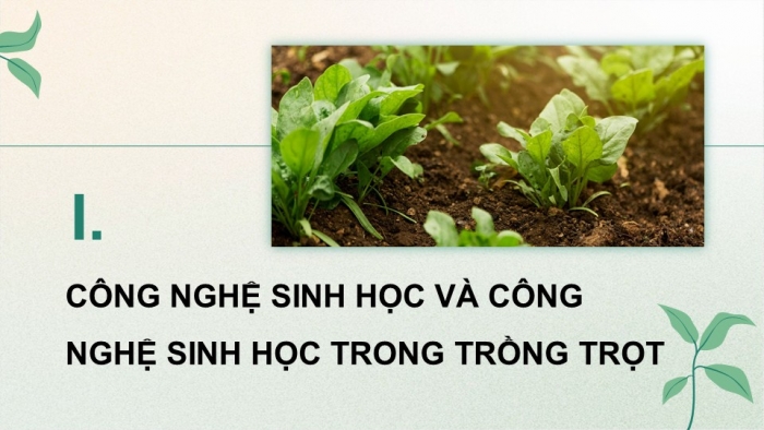 Giáo án điện tử chuyên đề Công nghệ trồng trọt 10 kết nối Bài 1: Bài mở đầu