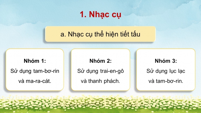 Giáo án điện tử Âm nhạc 5 cánh diều Tiết 35: Ôn tập