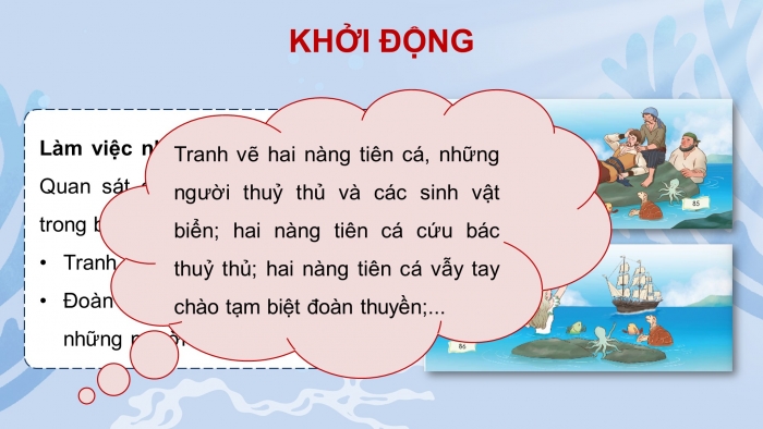 Giáo án điện tử Tiếng Việt 5 chân trời Bài 1: Vì đại dương trong xanh