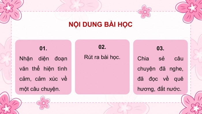 Giáo án điện tử Tiếng Việt 5 chân trời Bài 1: Đoạn văn thể hiện tình cảm, cảm xúc về một câu chuyện