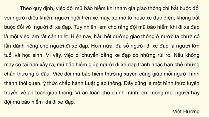 Giáo án điện tử Tiếng Việt 5 chân trời Bài 2: Đoạn văn nêu lí do tán thành hoặc phản đối một hiện tượng, sự việc