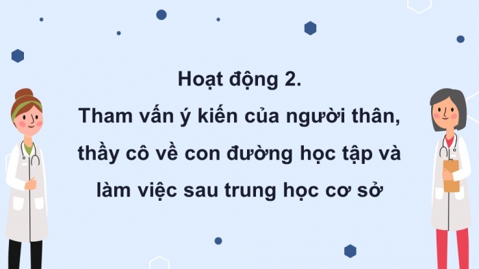 Giáo án điện tử Hoạt động trải nghiệm 9 chân trời bản 2 Chủ đề 8 Tuần 32