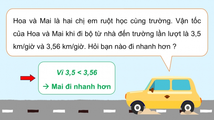 Giáo án PPT dạy thêm Toán 5 Chân trời bài 83: Vận tốc