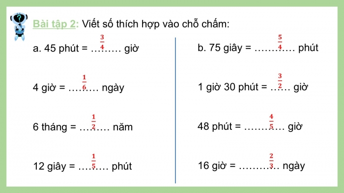 Giáo án PPT dạy thêm Toán 5 Cánh diều bài 68: Ôn tập về các đơn vị đo thời gian