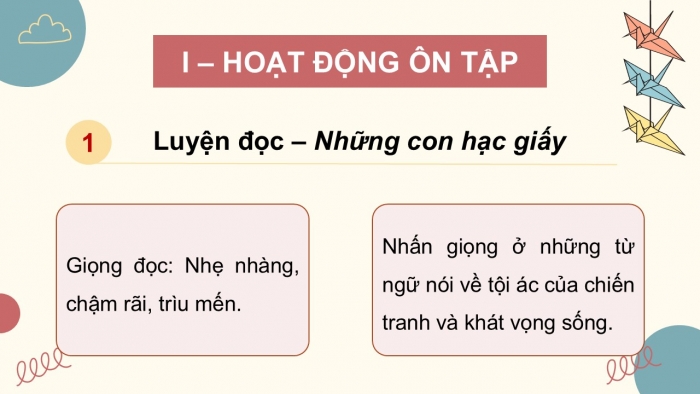 Giáo án PPT dạy thêm Tiếng Việt 5 cánh diều Bài 16: Những con hạc giấy, Luyện tập viết báo cáo công việc (Thực hành viết)