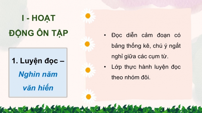 Giáo án PPT dạy thêm Tiếng Việt 5 cánh diều Bài 18: Nghìn năm văn hiến, Trả bài viết báo cáo công việc