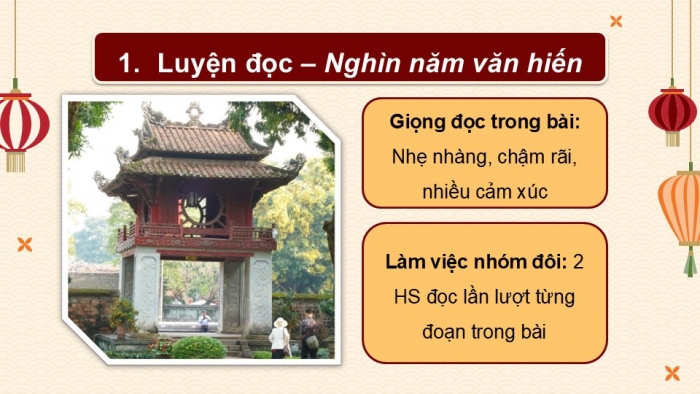 Giáo án PPT dạy thêm Tiếng Việt 5 Kết nối bài 17: Bài đọc Nghìn năm văn hiến. Luyện tập về đại từ và kết từ. Tìm hiểu cách viết đoạn văn nêu ý kiến tán thành một sự việc, hiện tượng