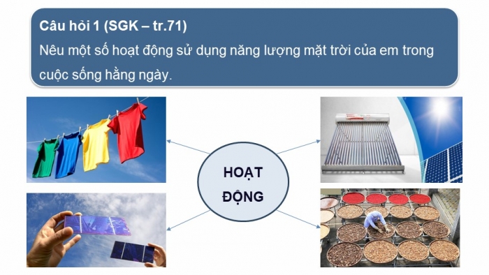 Giáo án điện tử KHTN 9 cánh diều - Phân môn Vật lí Bài 14: Năng lượng tái tạo