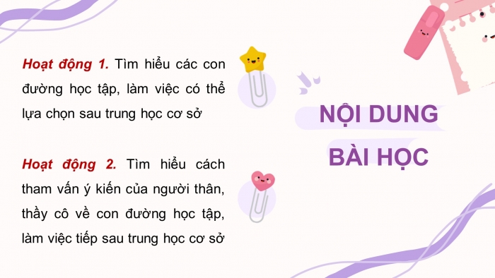 Giáo án điện tử Hoạt động trải nghiệm 9 kết nối Chủ đề 9 Tuần 2